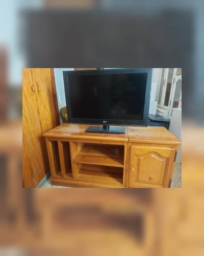 Mueble televisión madera maciza