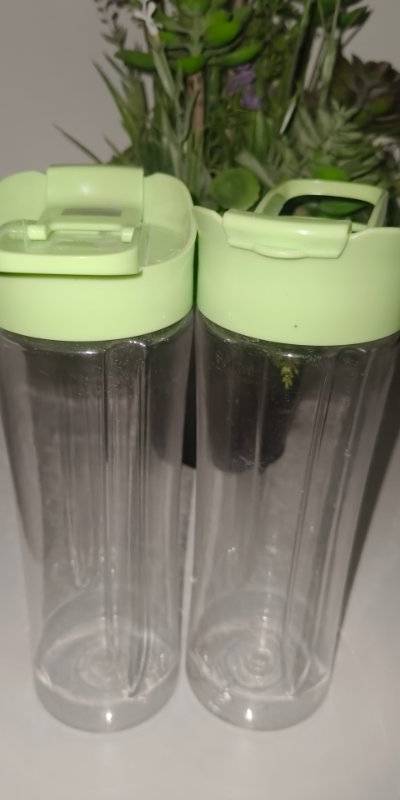 2 Botellas Reutilizables con Tapa Deportiva y Asa